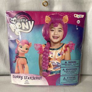 Sunny Starscout Pink Wig My Little Pony Halloween Costume Hair Dress Up Rainbow